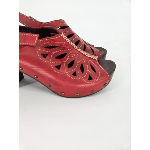 Dansko Red Clog Sling Back Women’s Sandals size 39 - Picture 6 of 12